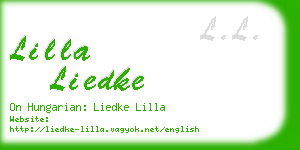 lilla liedke business card